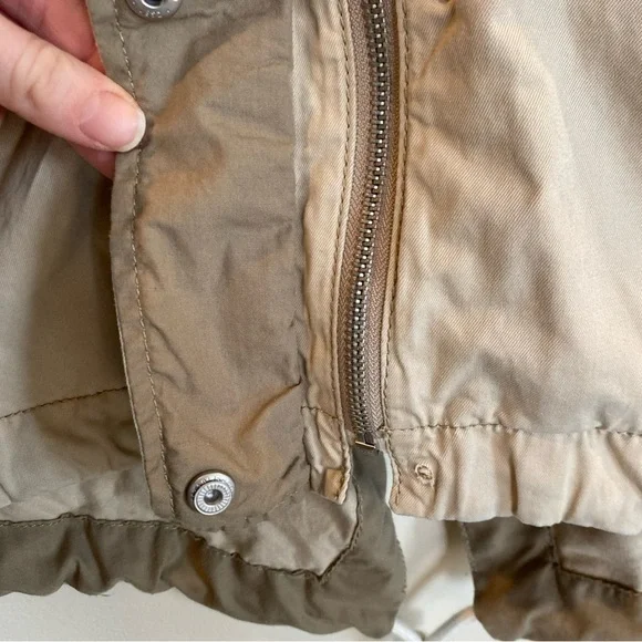Abercrombie And Fitch Military Jacket Utility Outerwear Khaki women’s Medium Y2K - Picture 4 of 6